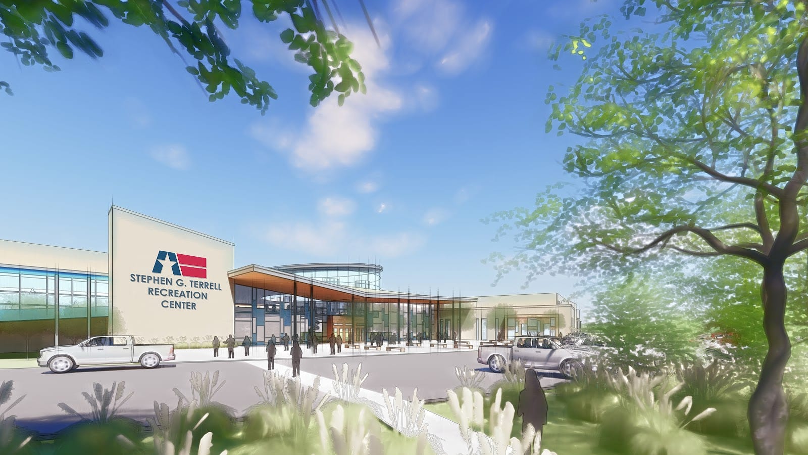 The Stephen G. Terrell Recreation Center building.